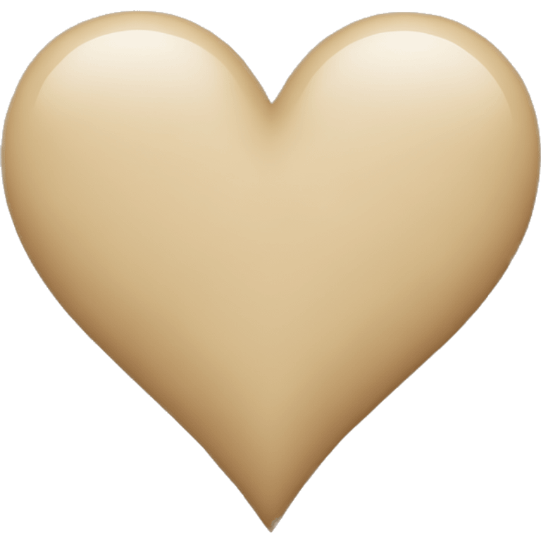 Beige heart  emoji