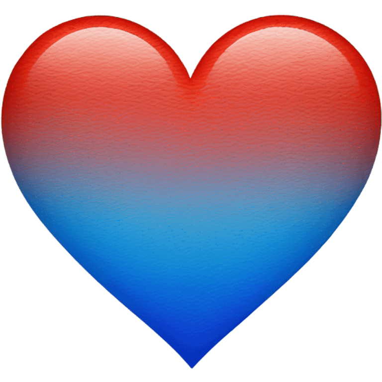 heart fading from red to blue emoji