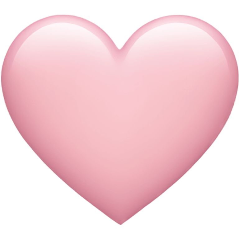 Light pink heart emoji