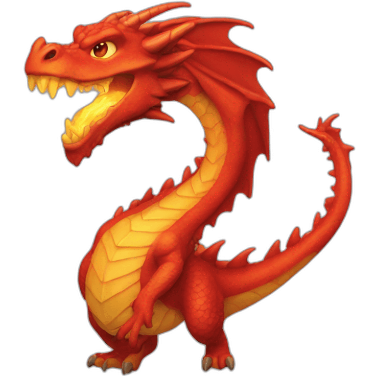 dragon de feu rouge emoji