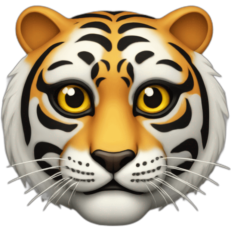 yin yang tiger Japanese mask emoji