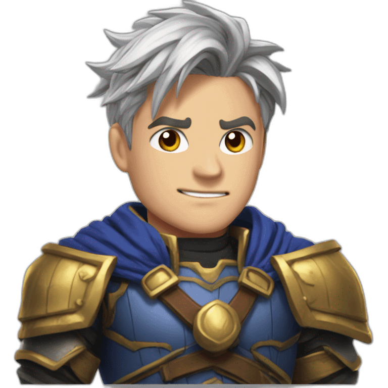 Trunks as garen from League of Legend emoji