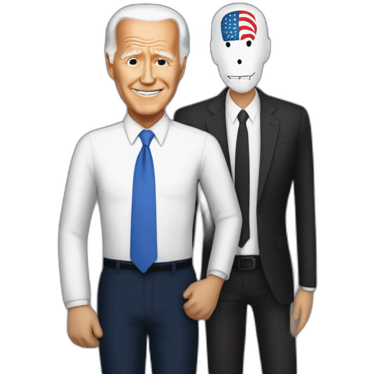 joe biden and slender man emoji