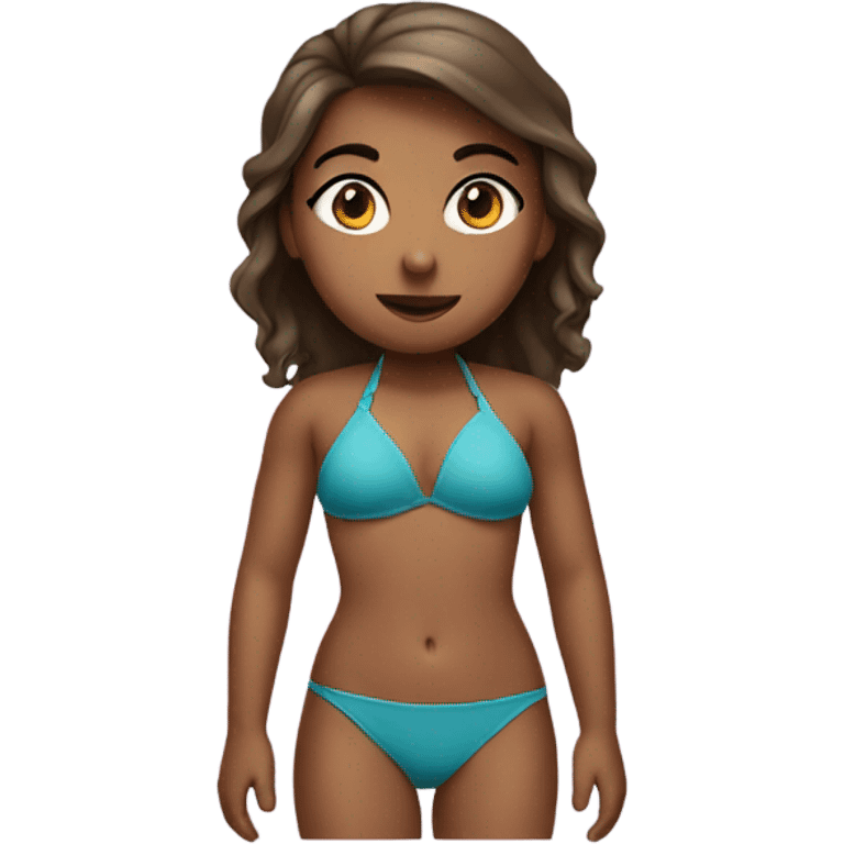 Girl in a bikini emoji