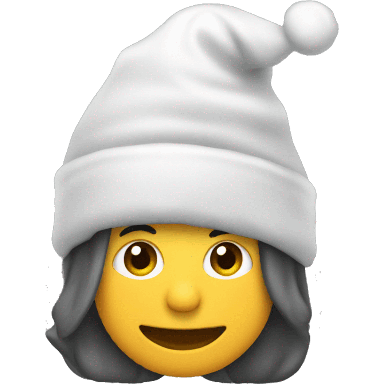 mono con un gorro de navidad mojado  emoji