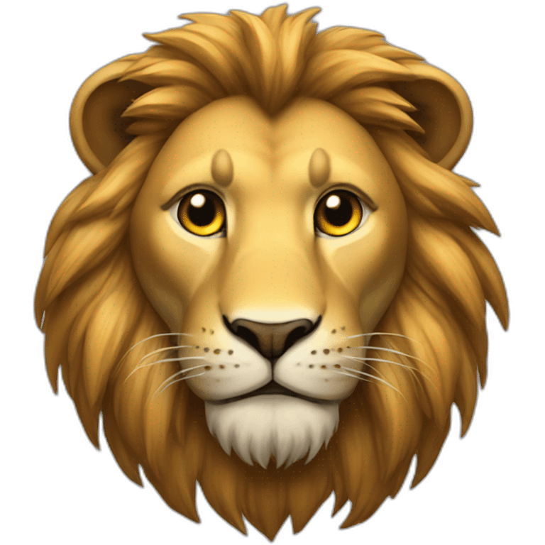 A gamer lion emoji