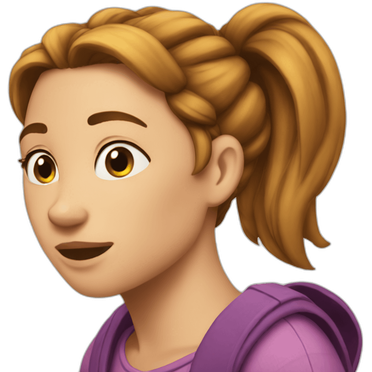 anna-with-ponytail emoji