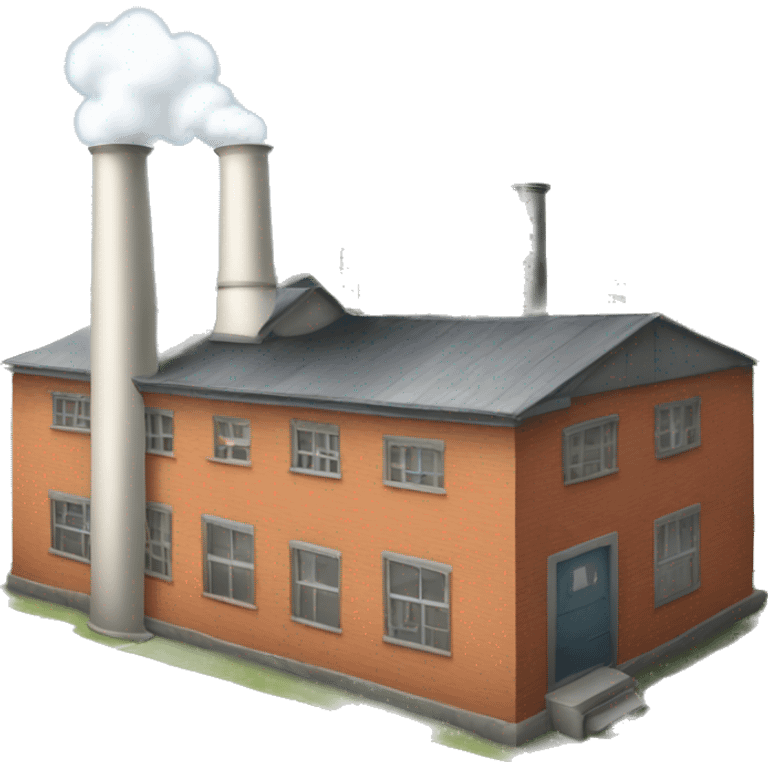 Small factory with one big chimney emoji