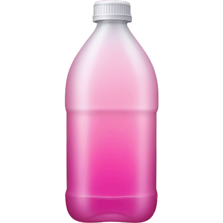 plastic bottle with crystaline pink liquid emoji