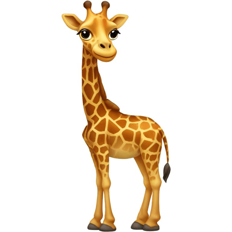 Pregnant giraffe emoji