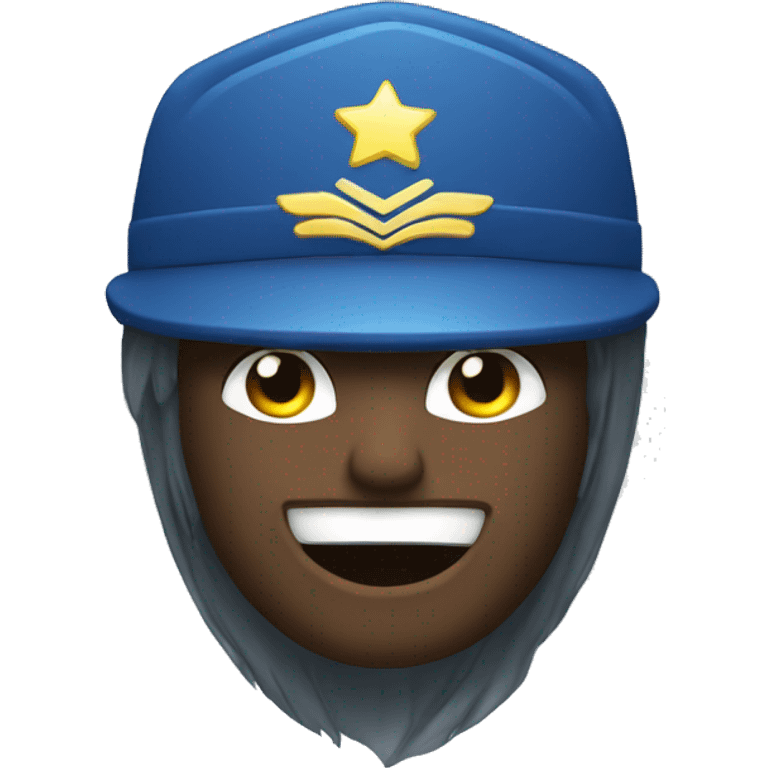 Badge bleu  emoji