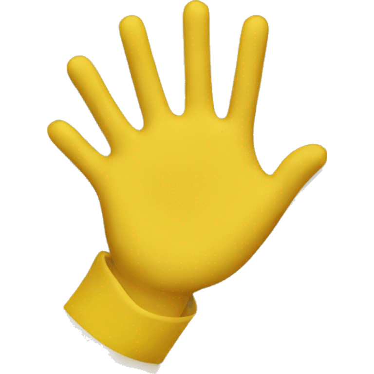 yellow hands holding plate emoji