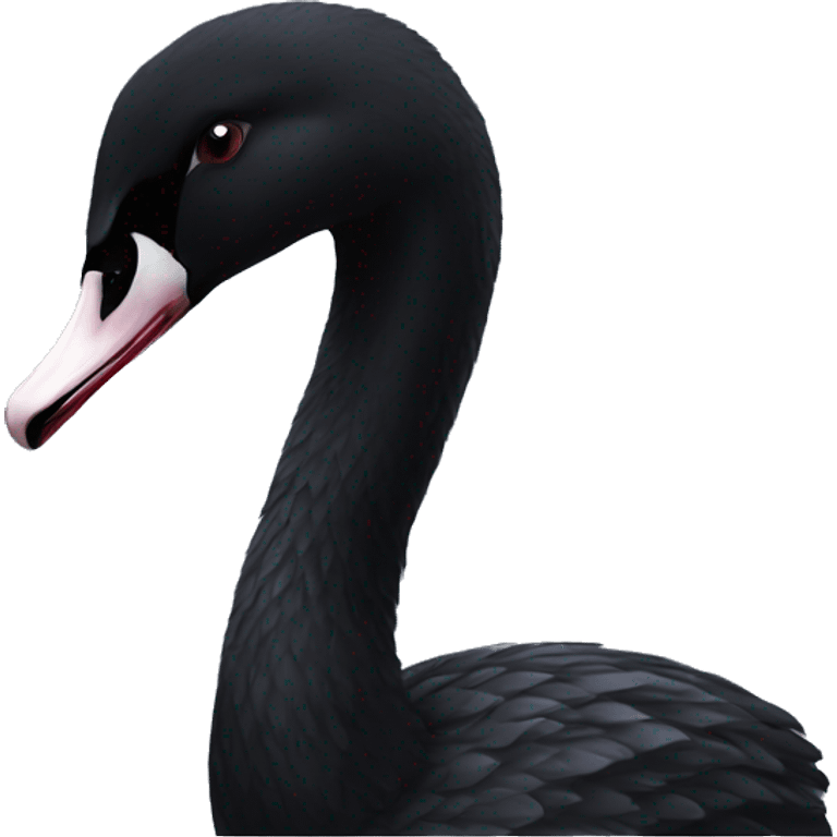 Black swan emoji