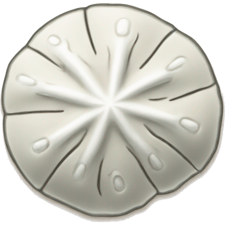 A sand dollar  emoji