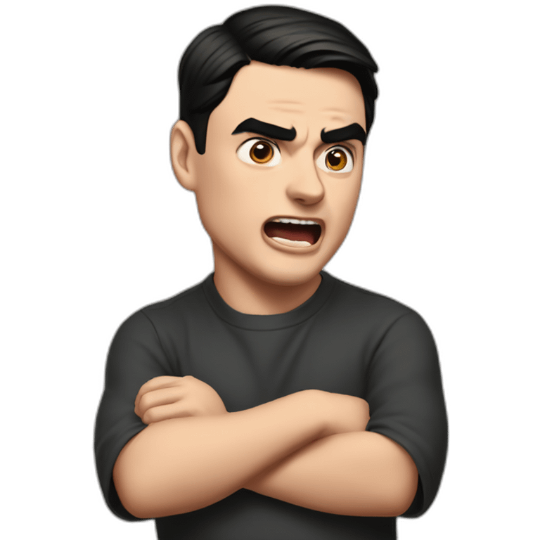 Ben Shapiro shouting at children emoji