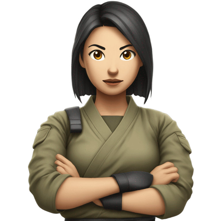 Japanese woman fighting for money emoji