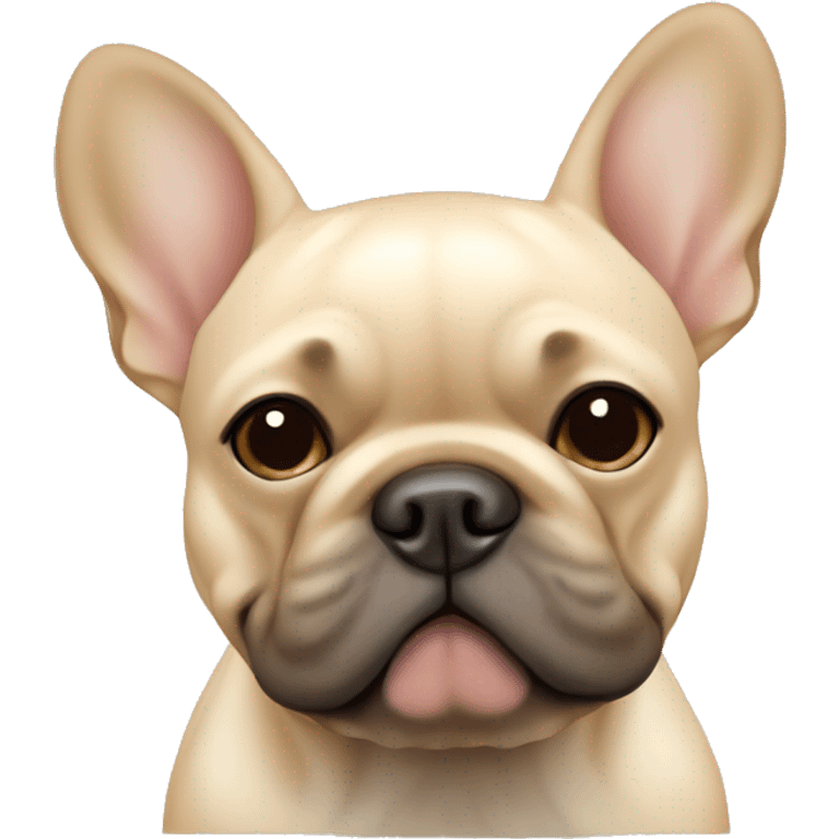 a beige french bulldog emoji