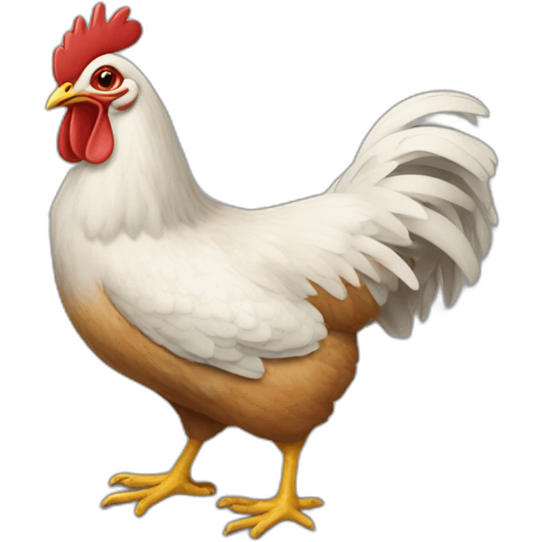 Poule cuillère emoji