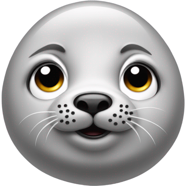 cute seal doing pleading eyes emoji