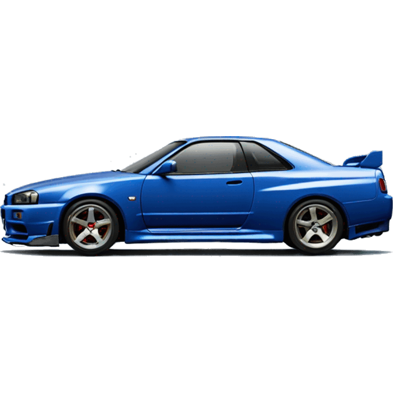 bayside blue nissan skyline r34 emoji