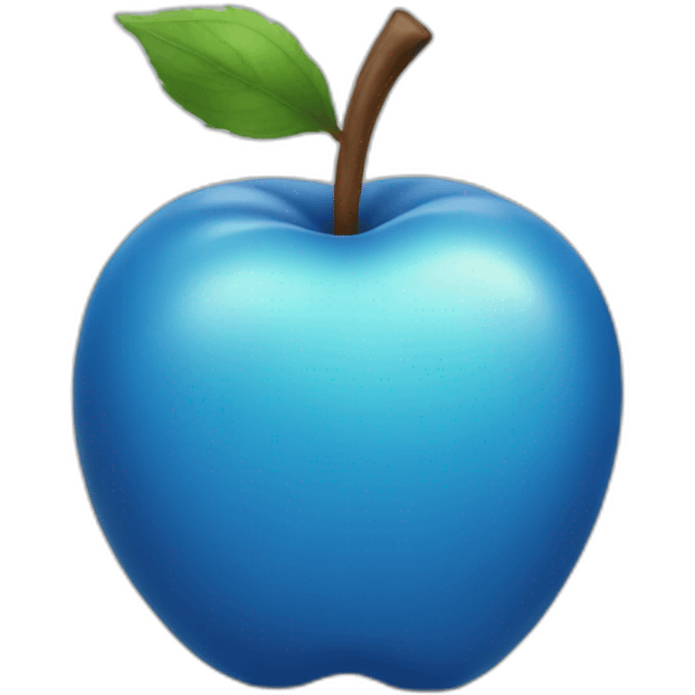 blue apple emoji