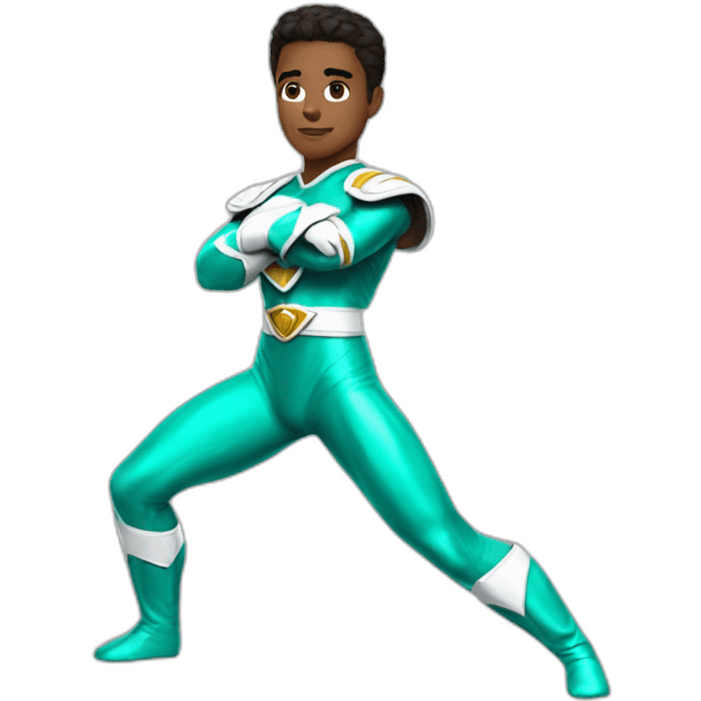 turquoise power ranger full body emoji