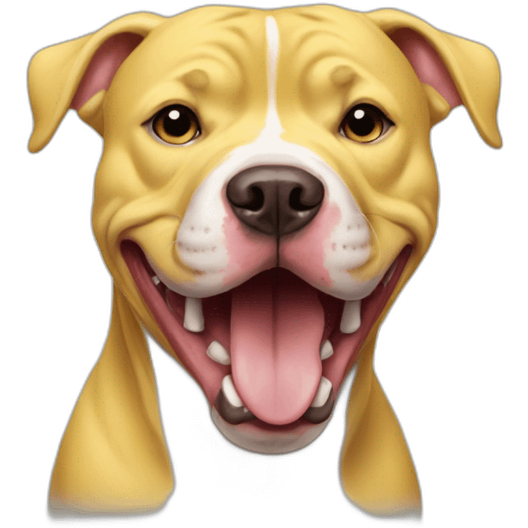 Yellow pitbull emoji