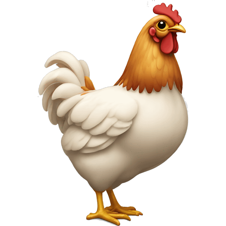 Poulet avec  emoji