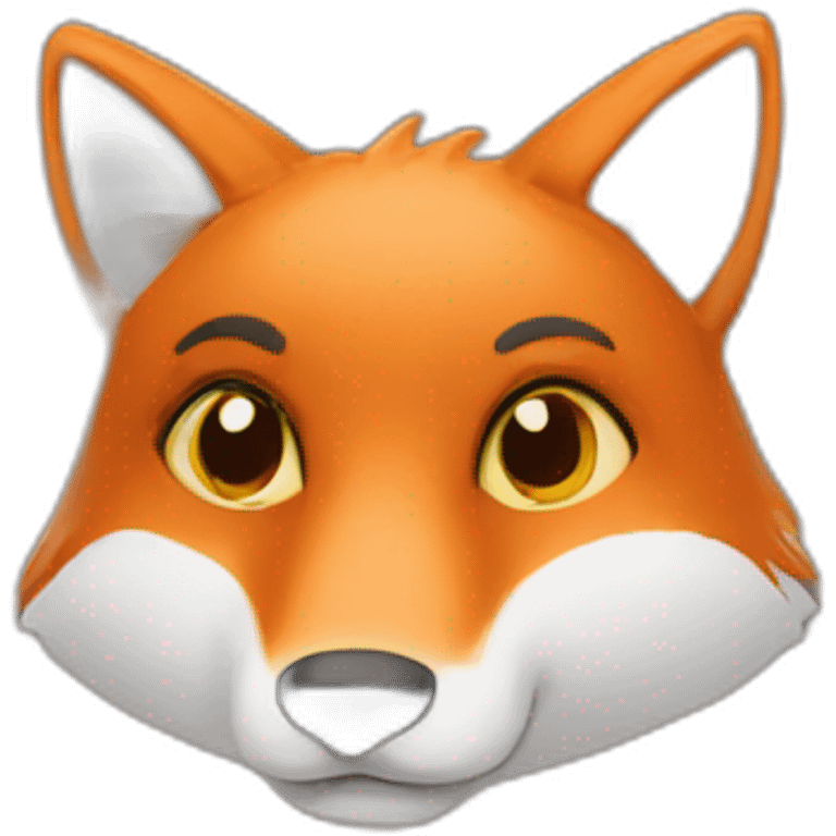 Fox which working in IT emoji