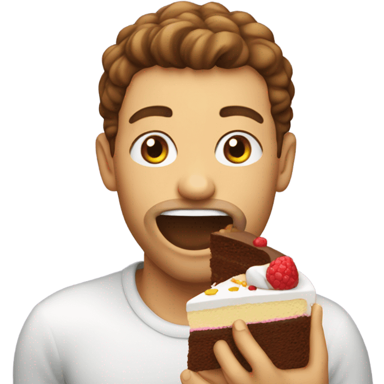 Eating cake emoji