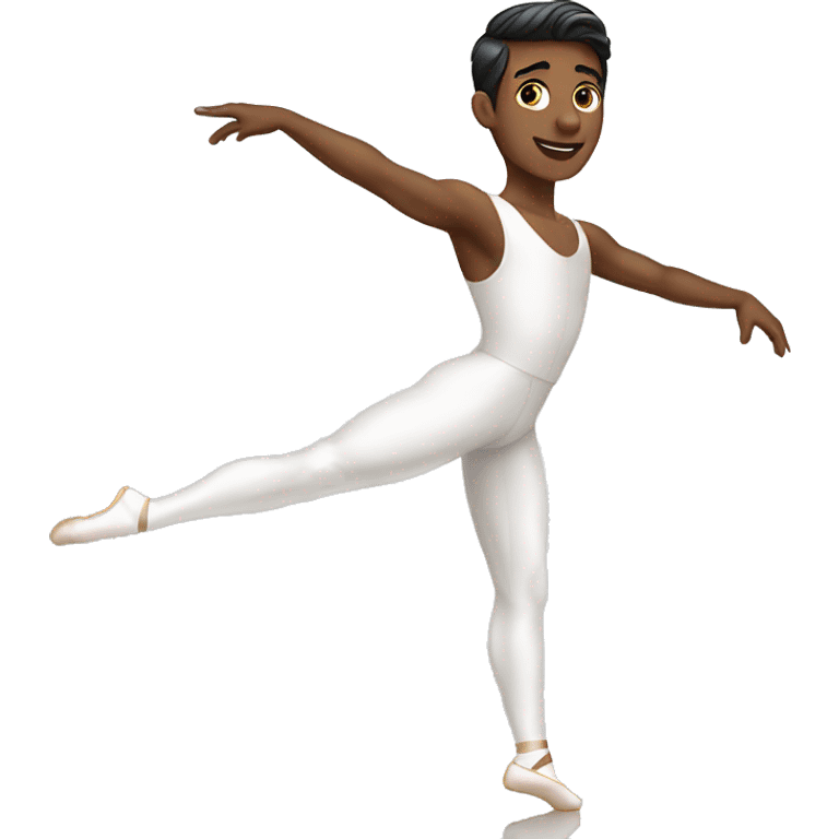 White ballet male dancer emoji