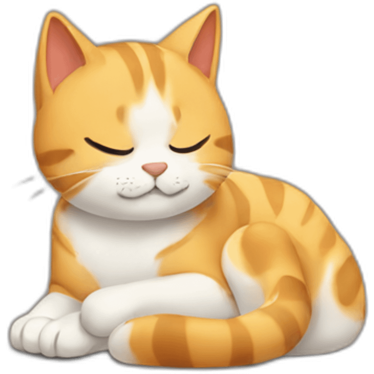 gato durmiendo emoji