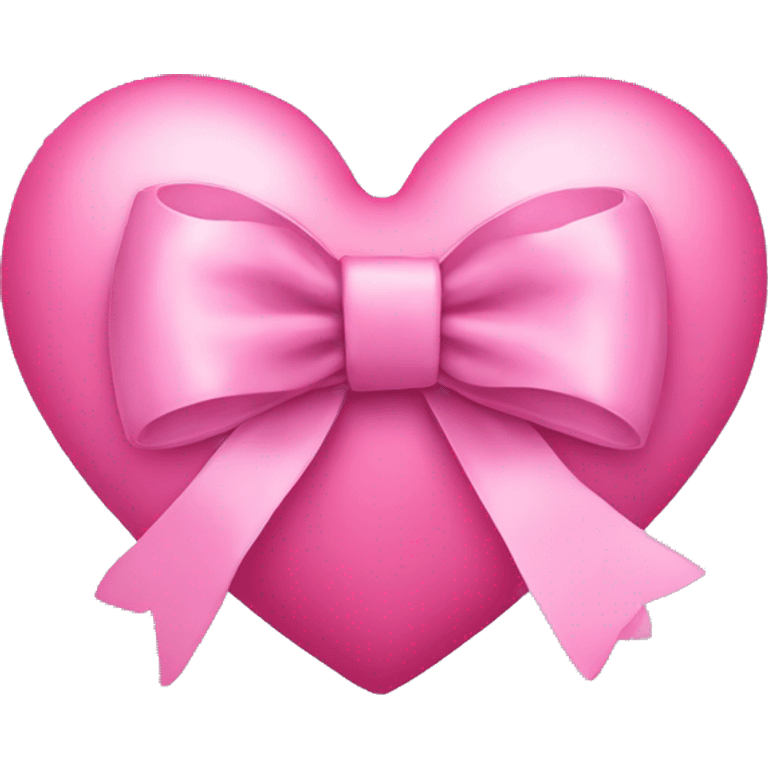 A pink heart with a bow emoji