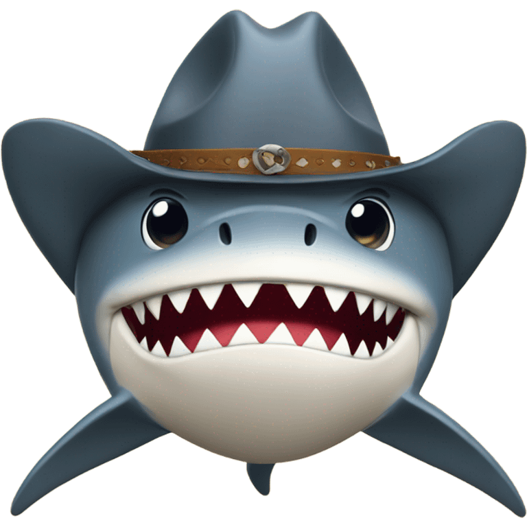 shark with cowboy hat emoji