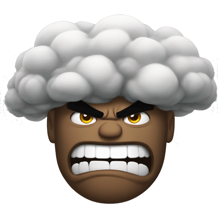 angry cloud emoji