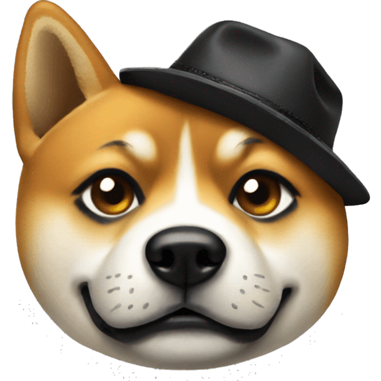 Dog shiba gangster  emoji