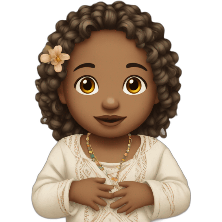 Newborn boho style emoji