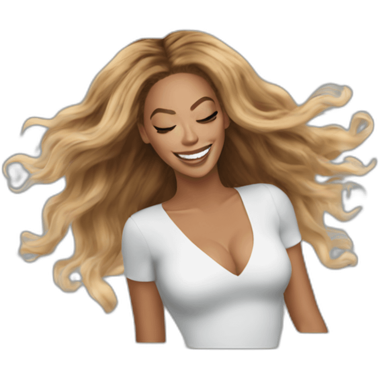 Beyonce hair flip emoji