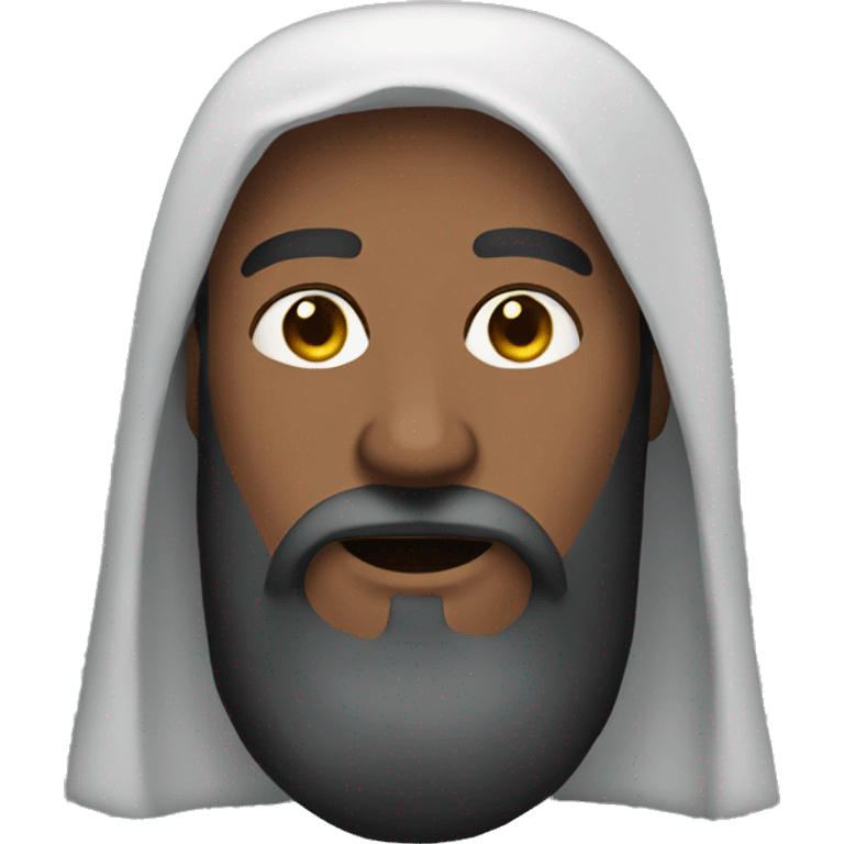 man with beard  and veil emoji