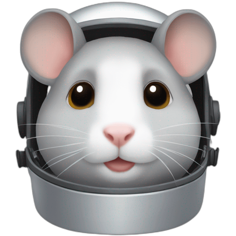 gray-hamster-fullface-helmet emoji