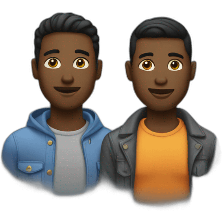 black-gay-man-couple emoji