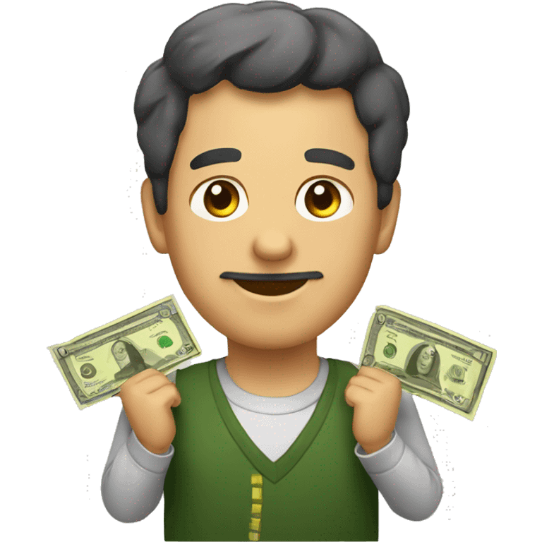 ladrón con dinero emoji