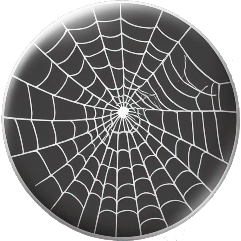 spider web round button emoji