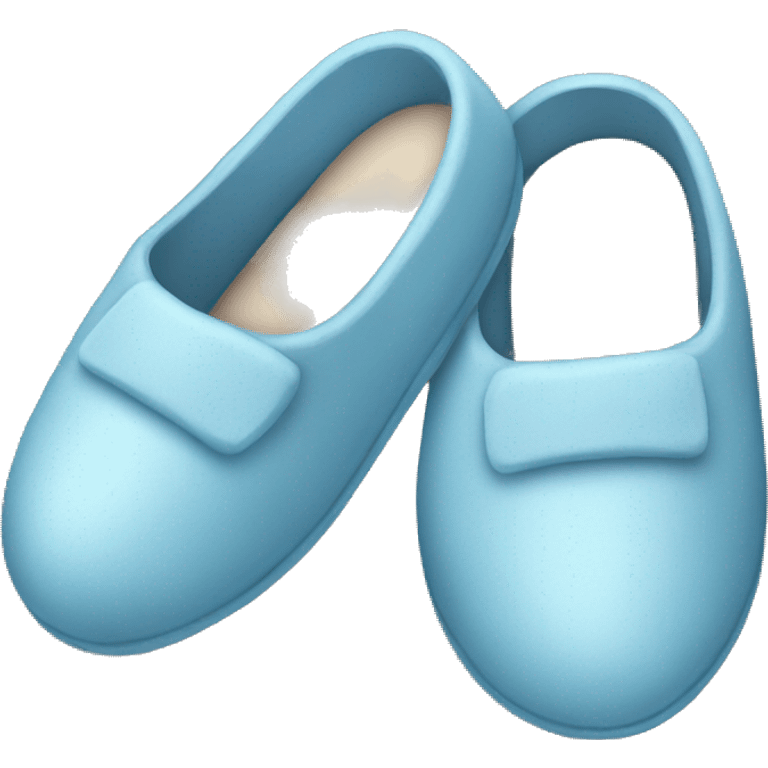 Light blue slippers emoji