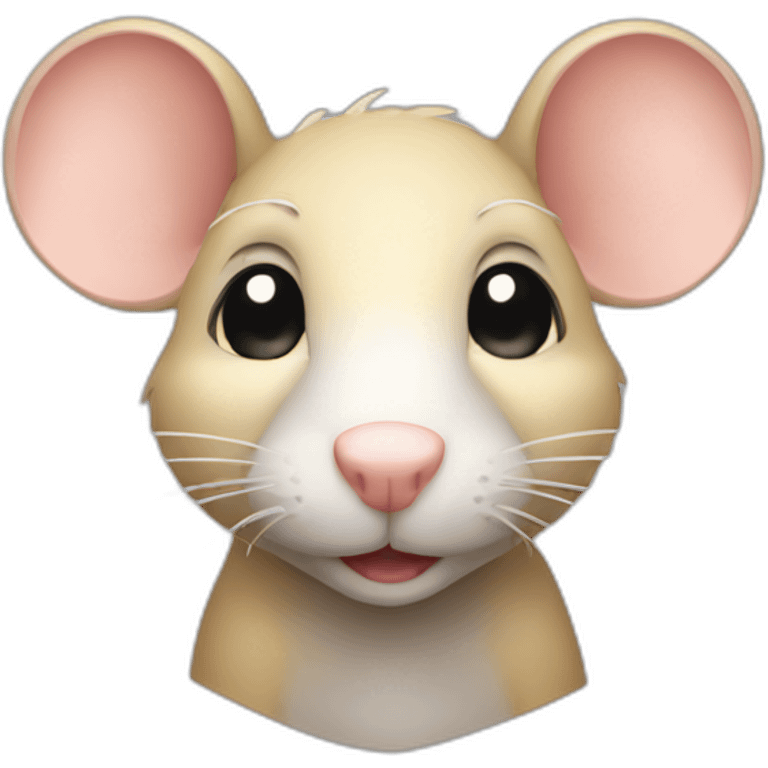 Rat with blond hair emoji