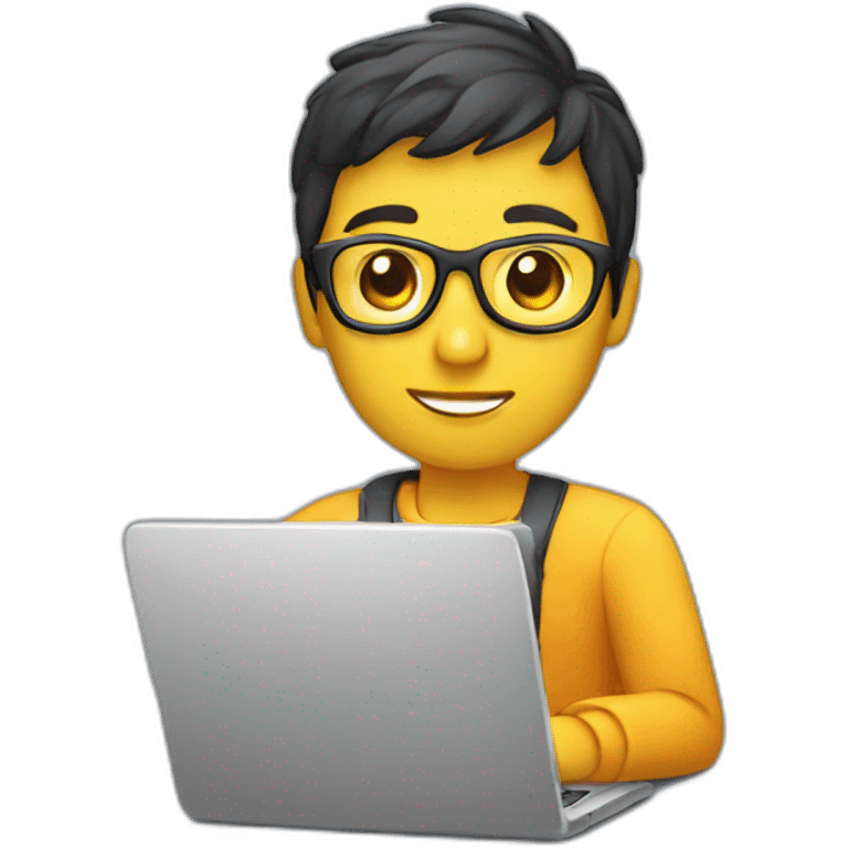 web designer with laptop emoji