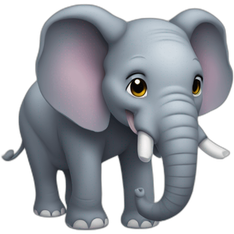 elephant head trunk upwards emoji