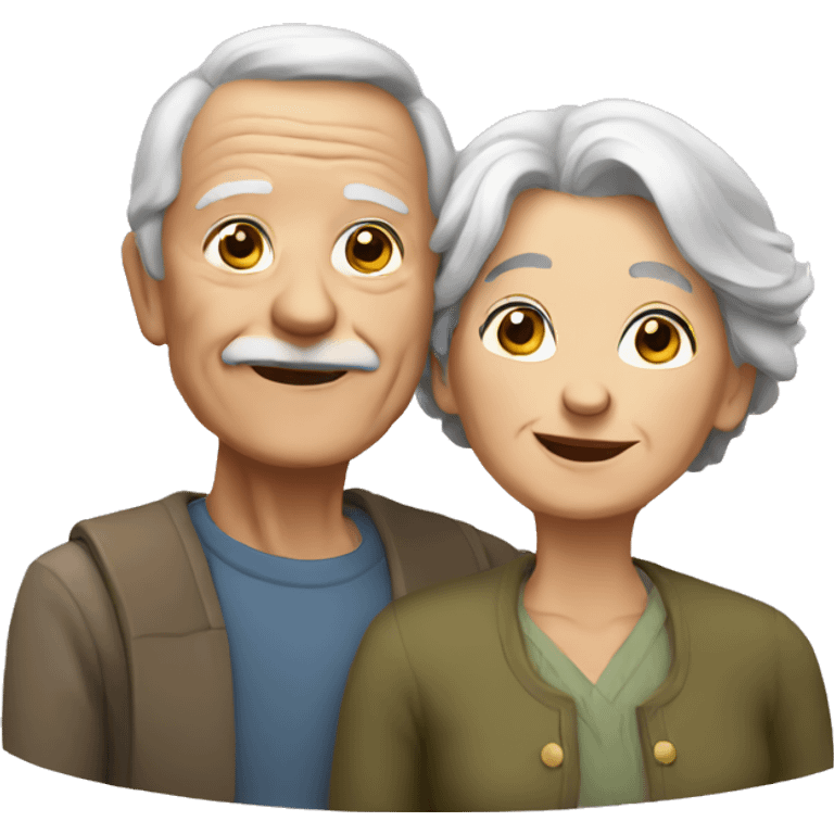 Very old couple emoji