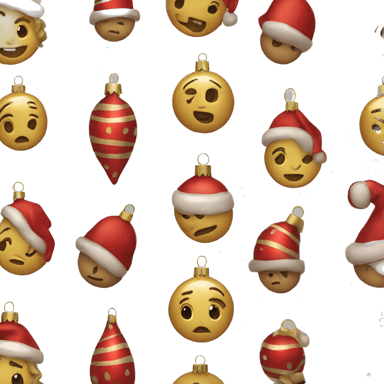 Christmas ornaments emoji