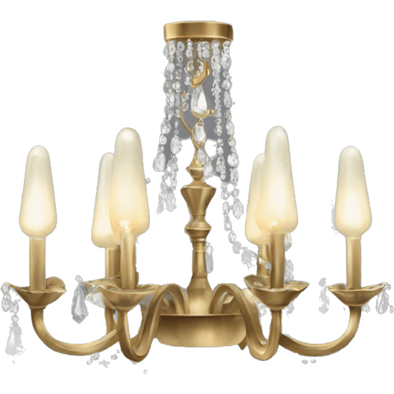 Brass crystal chandelier  emoji